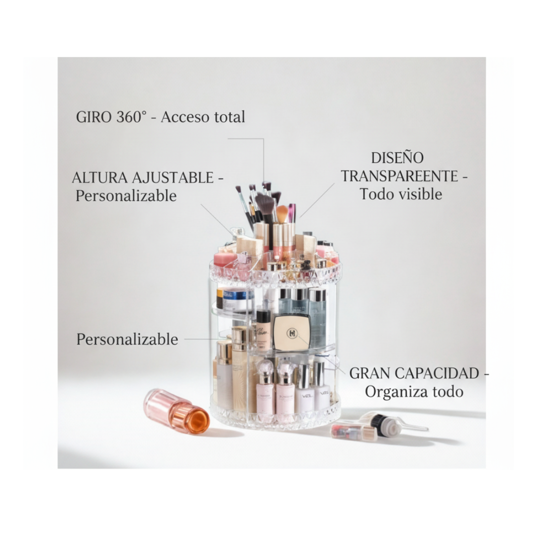 Organizador de Maquillaje Giratorio 360