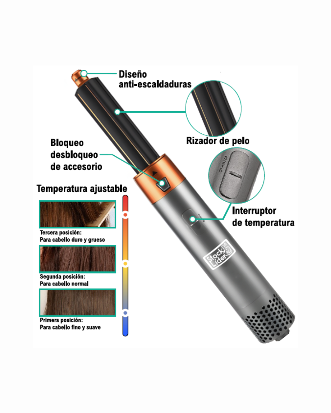 Set Secador Profesional 5 en 1