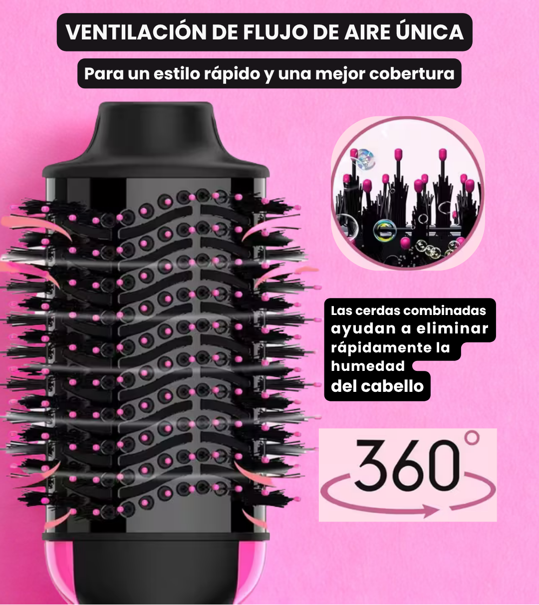 Cepillo Secador Pro 3 en 1
