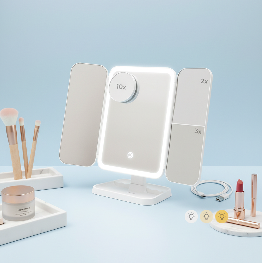 Espejo LED con Aumento Profesional