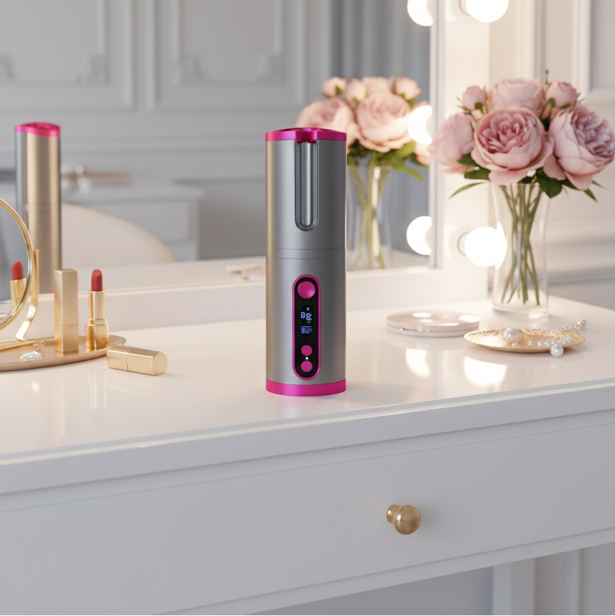 Rizador centrado en tocador camerino - versión mejorada